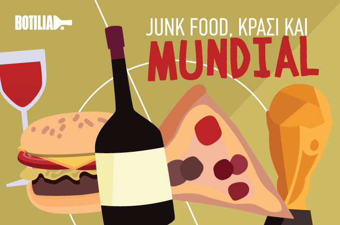 Wine and junk food